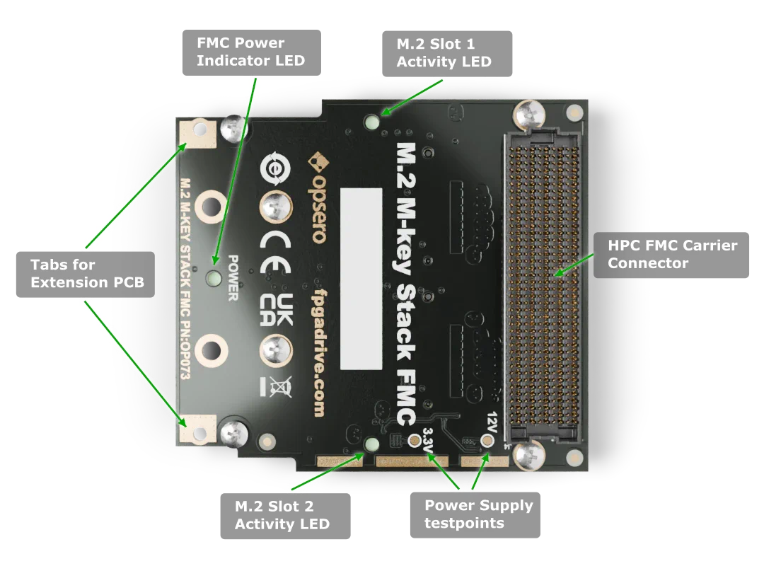 M.2 M-key Stack FMC labelled bottom-side