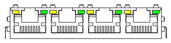 Ethernet FMC Max RJ45 LEDs